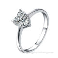 Sterling Silver Ring with 925 Sterling Silver, 1 Carat Diamond Women's Wedding Ring